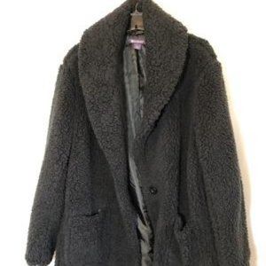 Short Berber Coat, Size 18/20, Black